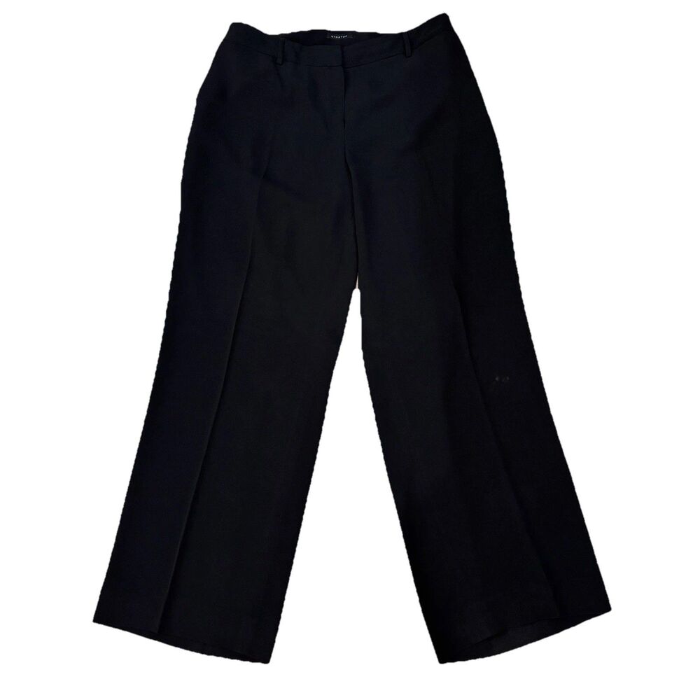 Jones New York Collection Woman Stretch Pants Sz 14W Black Dress Slacks